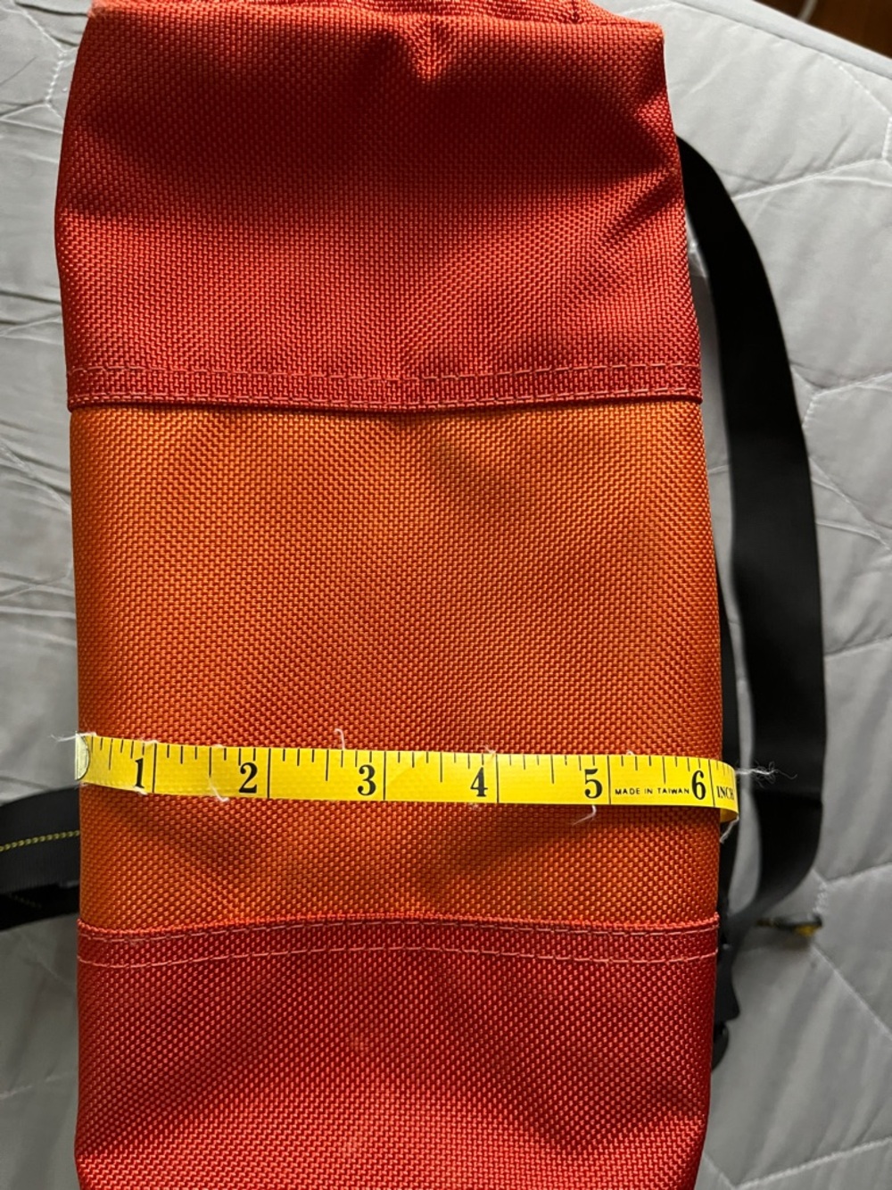 Timbuk2 Cargo Tote, orange, zipper top - Picture 10 of 11